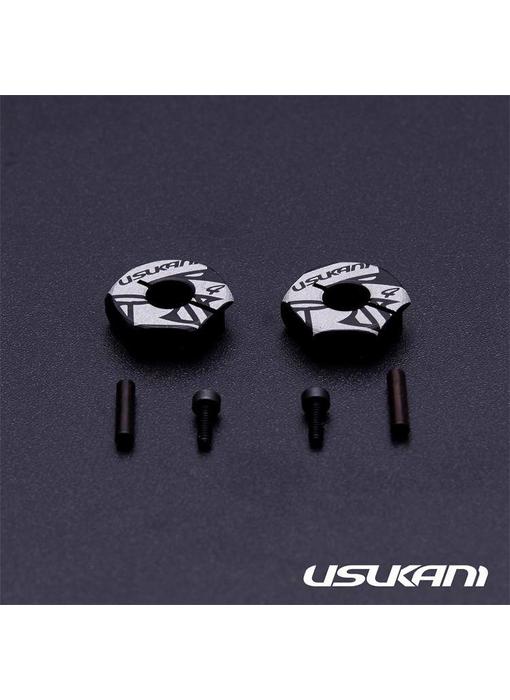 Usukani Aluminium Clamping Wheel Hub 4.0mm (2pcs)