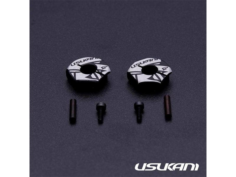 Usukani US88146 - Aluminium Clamping Wheel Hub 4.0mm (2pcs)