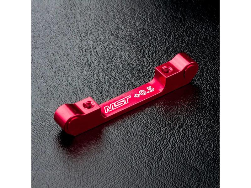 MST Alum. Suspension Mount (+0.5) - Red MST Alum. Suspension Mount (+0.5) - Red