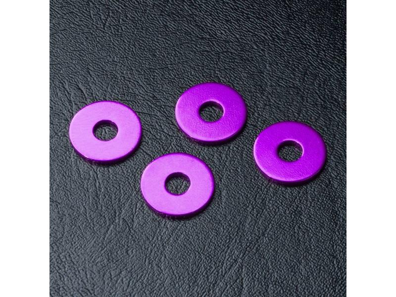MST Wheel Hub Spacer 1.0mm (4pcs) / Color: Purple - DISCONTINUED