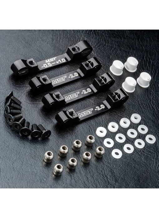 MST RMX 2.0 Alum. Suspension Mount Set / Black - DISCONTINUED