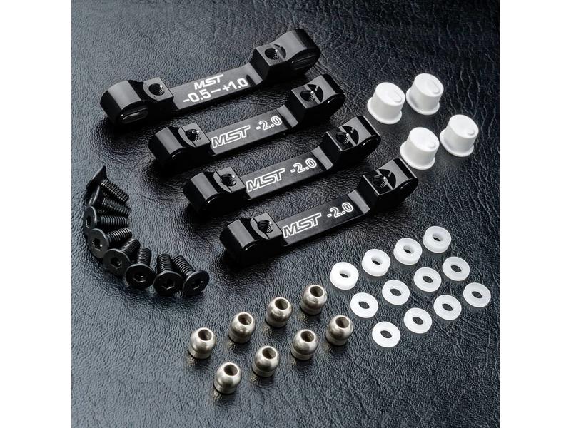 MST RMX 2.0 Aluminium Suspension Mount Set / Color: Black