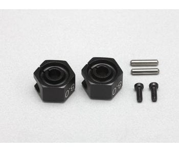 Yokomo Clamp Type Wheel Hub 8.0mm - Black (2pcs)