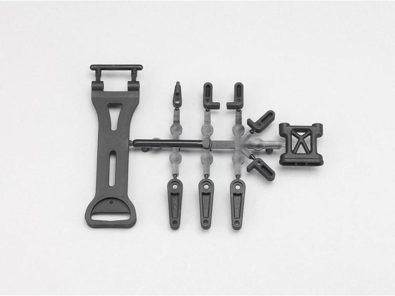 Yokomo Battery Mount / Servo Horn Set Yokomo Battery Mount / Servo Horn Set