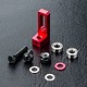 Alum. Small Belt Pulley Mount / Red