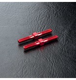 MST Steel Turnbuckle φ3mm x 28mm (2pcs) / Color: Red - DISCONTINUED