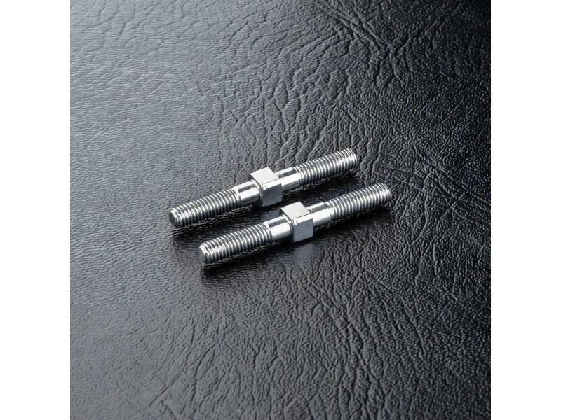 MST Steel Turnbuckle φ3mm x 28mm (2pcs) / Color: Silver - DISCONTINUED