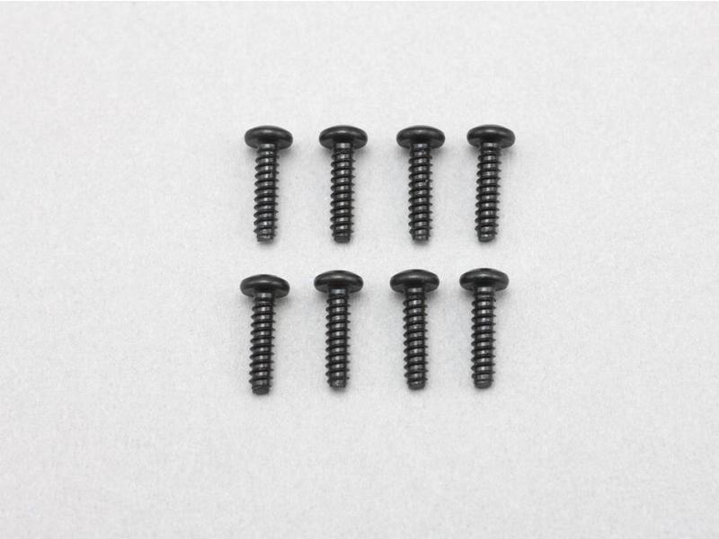 Yokomo ZC-BH28TPA - Button Head Tapping Screw M2×8mm (8pcs)