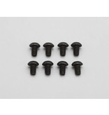 Yokomo ZC-BH254A - Steel Screw Button Head M2.5×4mm (8pcs)