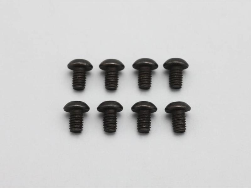 Yokomo ZC-BH254A - Steel Screw Button Head M2.5×4mm (8pcs)