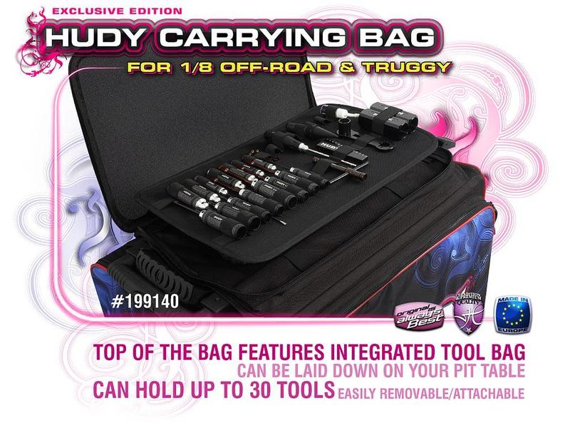 Hudy H199140 - Carrying Bag + Tool Bag for 1/8 Off-Road