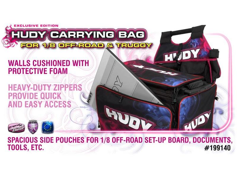 Hudy H199140 - Carrying Bag + Tool Bag for 1/8 Off-Road