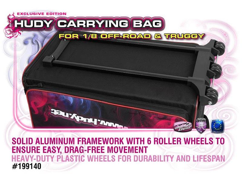 Hudy H199140 - Carrying Bag + Tool Bag for 1/8 Off-Road