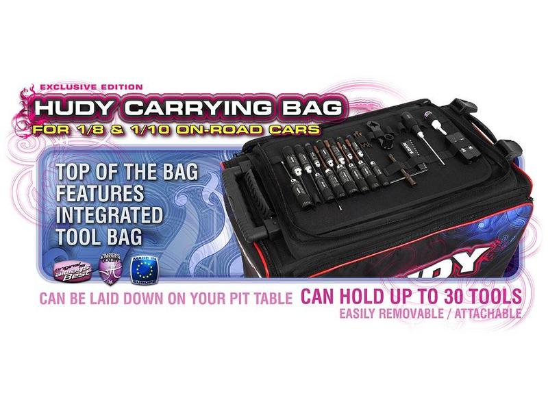 Hudy H199120 - Carrying Bag + Tool Bag for 1/10 & 1/8