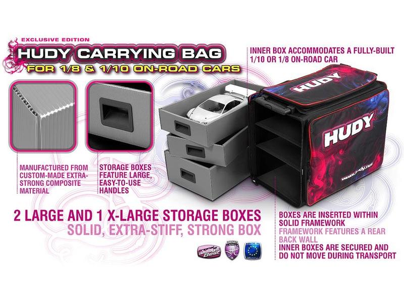 Hudy H199120 - Carrying Bag + Tool Bag for 1/10 & 1/8