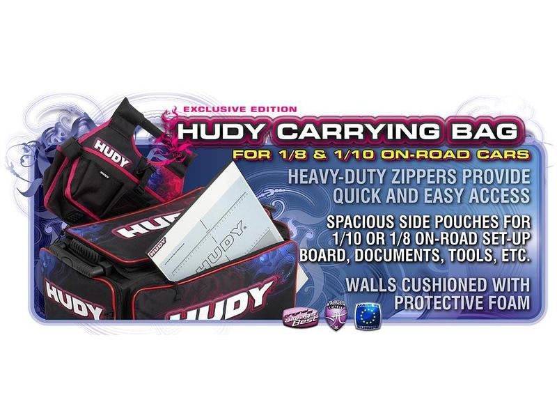 Hudy H199120 - Carrying Bag + Tool Bag for 1/10 & 1/8