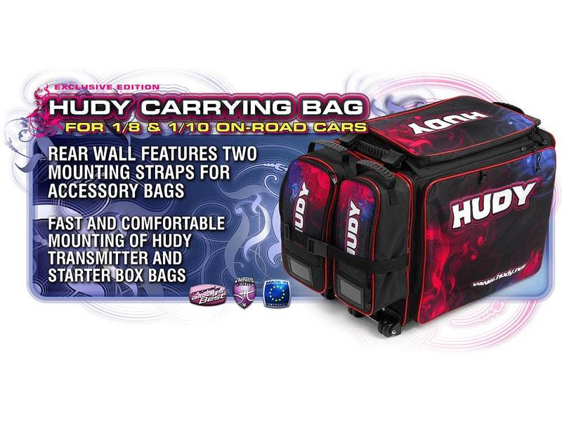 Hudy H199120 - Carrying Bag + Tool Bag for 1/10 & 1/8