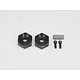 Clamp Type Wheel Hub 5.0mm - Black (2pcs)
