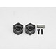 Clamp Type Wheel Hub 7.0mm - Black (2pcs)