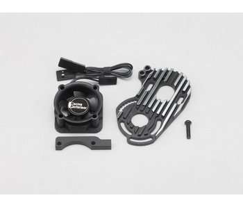 Yokomo Aluminium Special Motor Mount (cooling fan included) - Black Edge Design for YD-2S