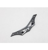 Yokomo Y2-001BA - Aluminum Front Bumper Brace - Black Edge Design