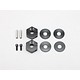 Clamp Type Wheel Hub 4.5mm - Black (2pcs)