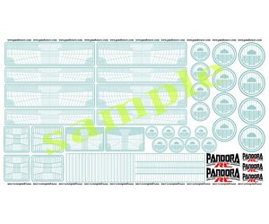 Pandora RC 3D Graphic Headlight Decal Pandora RC 3D Graphic Headlight Decal