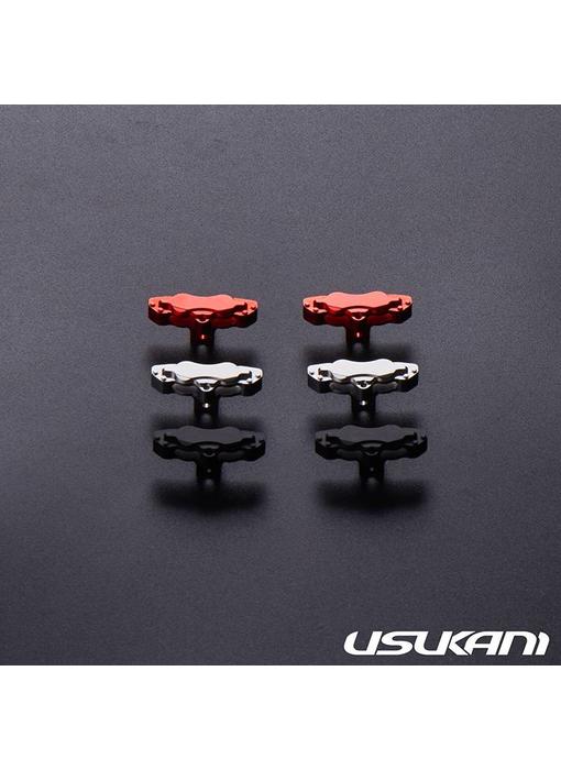 Usukani Aluminium Brake Calipers Small for PDS/MST (2pcs) - Red - DISCONTINUED