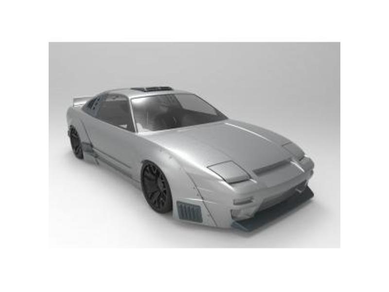 Addiction RC - AD010-8 - Nissan 180SX Military Rocket Bunny Body