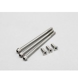 Yokomo RP-090A - Precision Machined Titanium Hex Screw Set for RP Motor (6pcs)