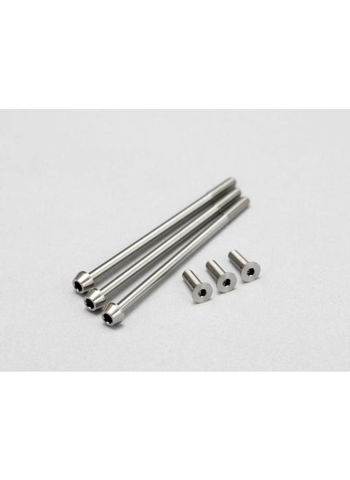 Yokomo Precision Machined Titanium Hex Screw Set for RP Motor (6pcs)