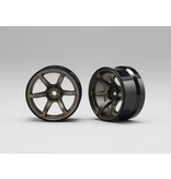 Yokomo RP-6313T6A - RP High Traction Type Drift Wheel 6mm Offset - Titanium (2pcs)