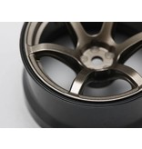 Yokomo RP-6313T6A - RP High Traction Type Drift Wheel 6mm Offset - Titanium (2pcs)