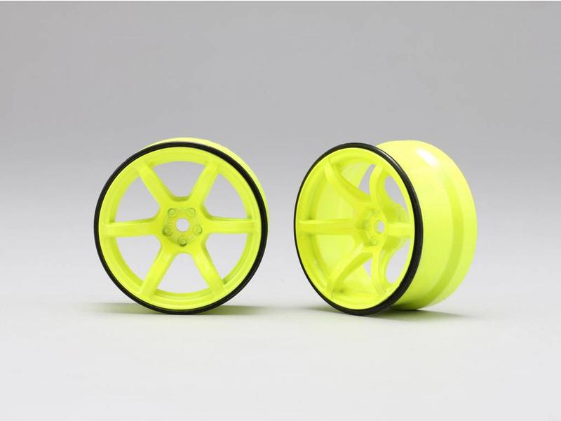 Yokomo RP-6313Y6A - RP High Traction Type Drift Wheel 6mm Offset - Yellow (2pcs)