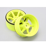 Yokomo RP-6313Y6A - RP High Traction Type Drift Wheel 6mm Offset - Yellow (2pcs)