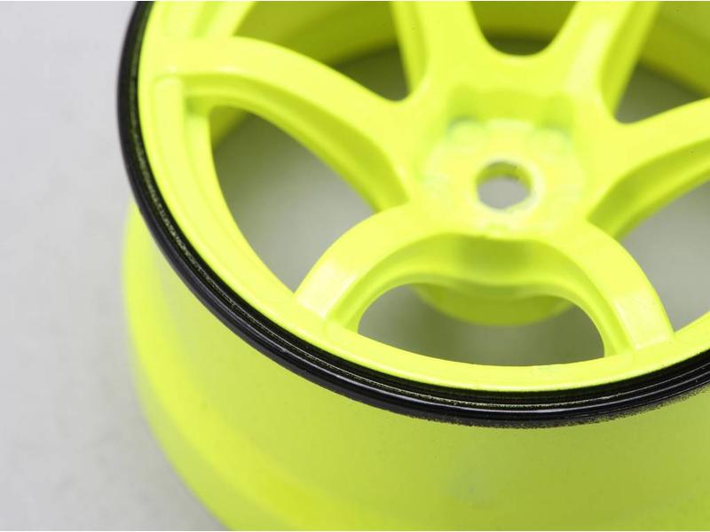 Yokomo RP-6313Y6A - RP High Traction Type Drift Wheel 6mm Offset - Yellow (2pcs)