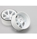 Yokomo RP-6313W6A - RP High Traction Type Drift Wheel 6mm Offset - White (2pcs)