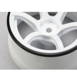 Yokomo RP-6313W6A - RP High Traction Type Drift Wheel 6mm Offset - White (2pcs)