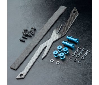 MST XXX Adjustable Carbon Battery Strap / Blue