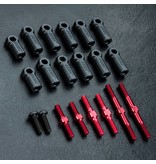 MST RMX 2.0 S Turnbuckle Shaft Set / Color: Red