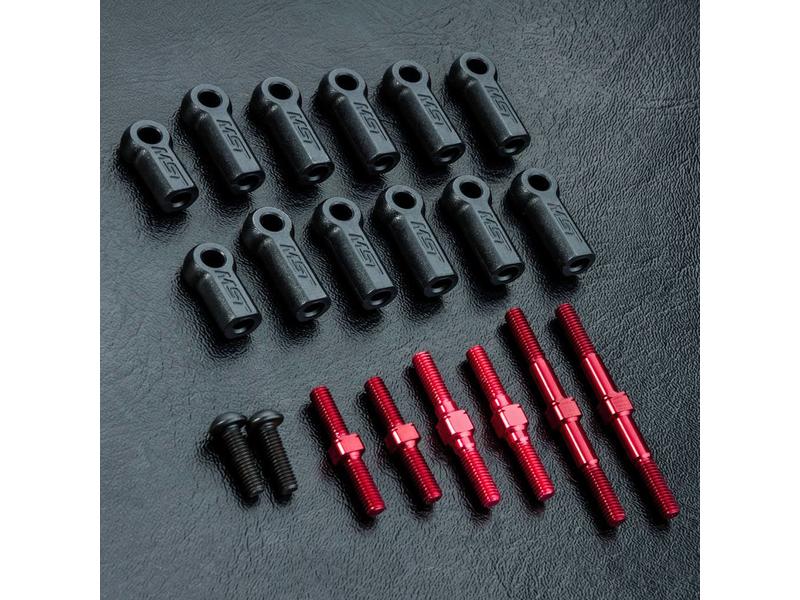 MST RMX 2.0 S Turnbuckle Shaft Set / Color: Red