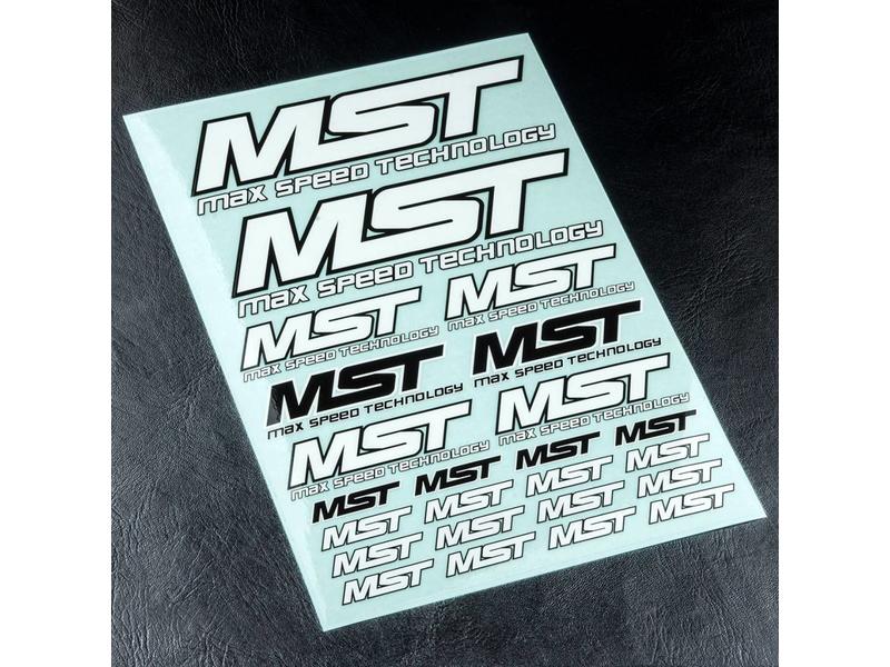 MST MST Sticker / Color: White-Black