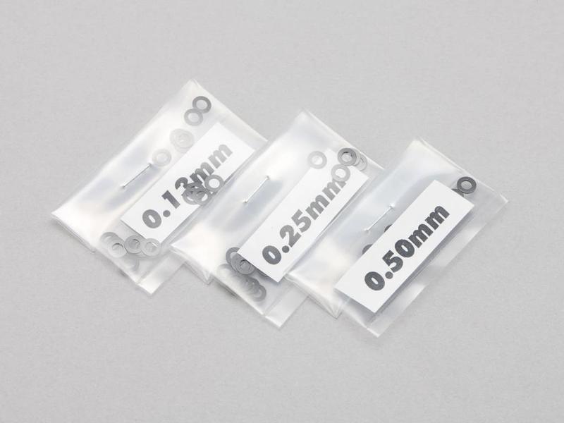 Yokomo ZC-S25A - Spacer / Shim Set φ2.5mm (0.13mm / 0.25mm / 0.50mm x 20)