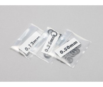 Yokomo Spacer / Shim Set φ6.0mm (0.13mm / 0.25mm / 0.50mm x 20)