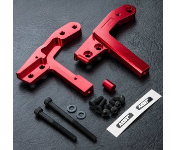 MST RMX 2.0 Alum. Rear Upper Deck Support / Red - DISCONTINUED