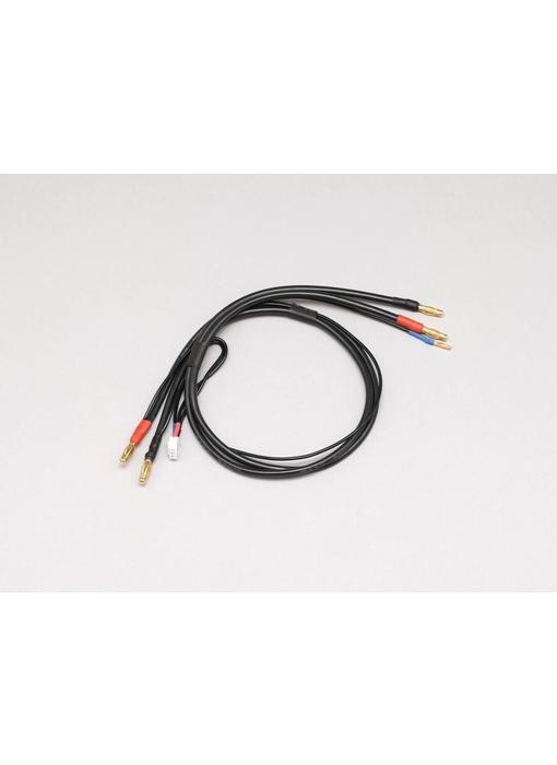 Yokomo Racing Performer Long Charge Cable with 2 x Φ4mm European Plug