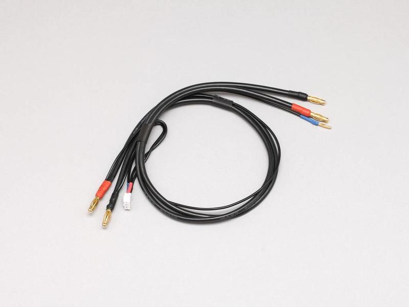 Yokomo RP-093A - Racing Performer Long Charge Cable with 2 x Φ4mm European Plug