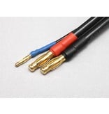 Yokomo RP-093A - Racing Performer Long Charge Cable with 2 x Φ4mm European Plug