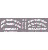 Scale Dynamics 10110 - V16D RS Watanabe - Black (Gunmetallic) - 12mm Offset (2pcs)