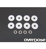 Overdose PTFE Shock Piston Set for Vacula, Divall, TRF (φ0.6x3/φ0.7x3/φ0.8x3/Blank)